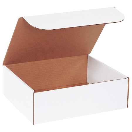 Zoro Select Literature Mailers, 12" x 10" x 4", White 55VK73