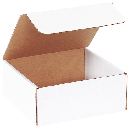 Zoro Select Literature Mailers, 7-1/2" x 7" x 3-1/4", White 55VK28