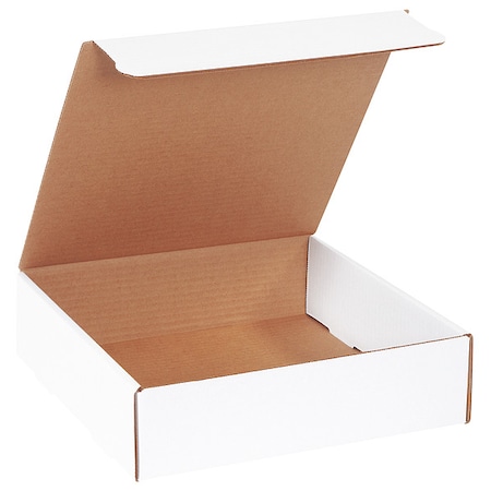 Zoro Select Literature Mailers, 11-1/2" x 11-1/2" x 3-3/4", White 55VK68