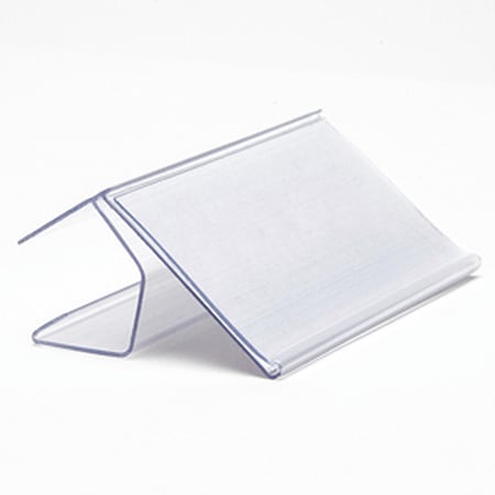 Aigner Index LabelHolder, 3inL, 1.5inW, Clear, PK25 CE-153