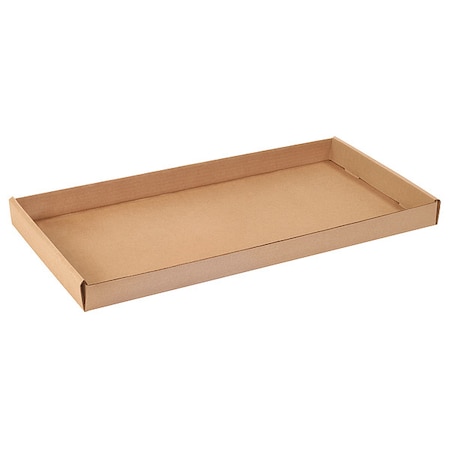 Zoro Select Corrugated Trays, 24" x 12" x 1-3/4", Kraft 55VL32