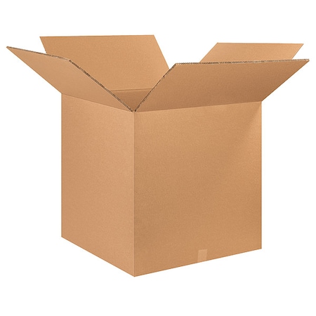 Zoro Select 28 in x 28 in x 28 in Shipping Box, Kraft, Corrugate, Double Wall, 48 ECT 55VM51