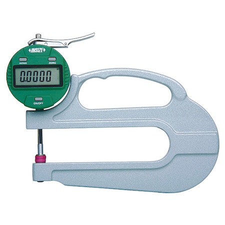 Insize Digital Thickness Gauge, Acc +/-0.0008 in 2872-10