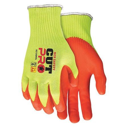 MCR SAFETY Cut-Resistant Gloves, XL Glove Size, PK12 92720HVXL