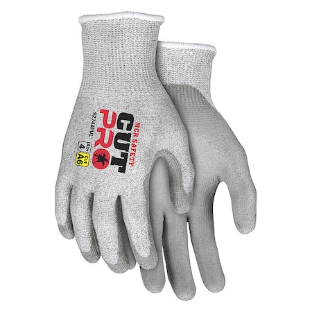 Mcr Safety Cut-Resistant Gloves, Cut Level A7 , Dipped , Water-Based Polyurethane, Nitrile , Smooth , XS 12 PK 92743BPXS