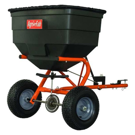 Agri-Fab 185 lbs Cap Broadcast Tow Behind Spreader For Fertilizer, Grass Seed & Ice Melt 45-0547