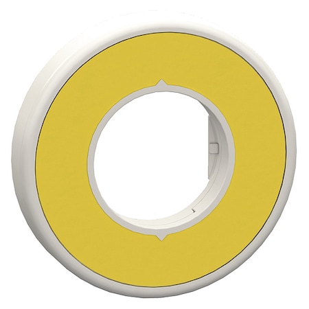 Schneider Electric Legend Ring, Yellow/Yellow, Round ZBY9W2M101