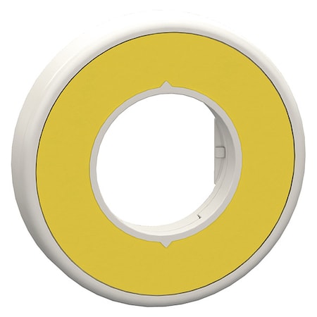 Schneider Electric Legend Ring, Yellow/Yellow, Round ZBY9W2G101