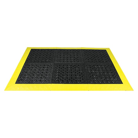 Ergo Advantage Safe-Flex Interlocking Drainage Mat Kit, Vinyl, 3 1/2 ft W x 5 ft L, 1 in Thick AG2BZ2