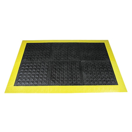 Ergo Advantage Safe-Flex Interlocking Antifatigue Mat Kit, Vinyl, 3 ft W x 5 ft L, 1 in Thick AG1BZ2