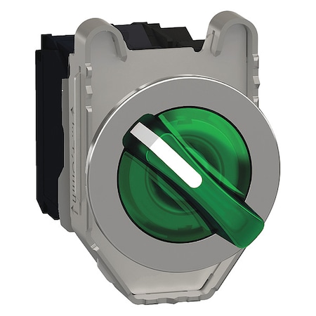 Schneider Electric SelectorSwitch, Illum, 3Pos, 30mm, Green XB4FK133G5