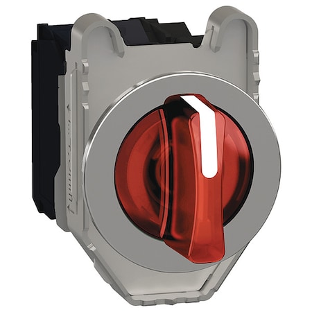 Schneider Electric Selector Switch, Illum, 3 Pos, 30mm, Red XB4FK134B5