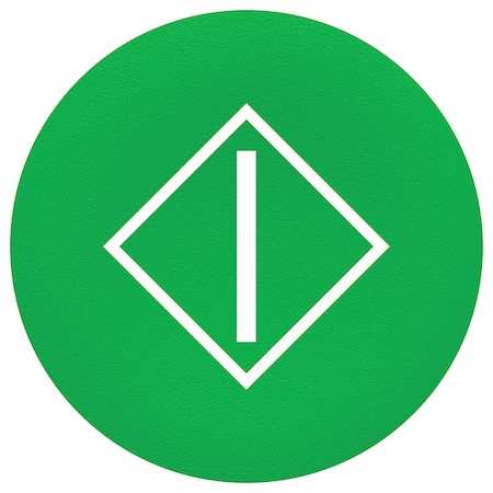 Schneider Electric Push Button Head, Marked, 22mm, Green ZBA346