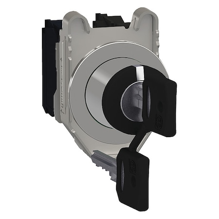 Schneider Electric SelectorSwitch, Keyed, 3Pos, 30mm, Black XB4FG33