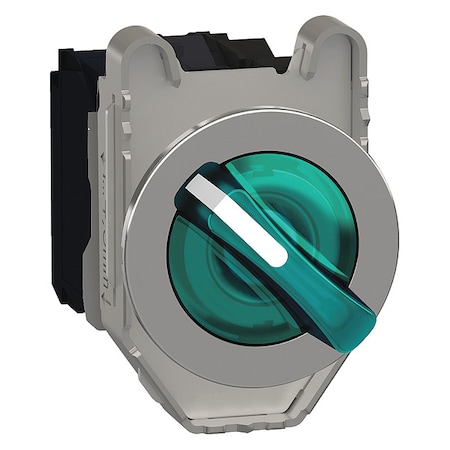 Schneider Electric SelectorSwitch, Illum, 2Pos, 30mm, Green XB4FK123G5