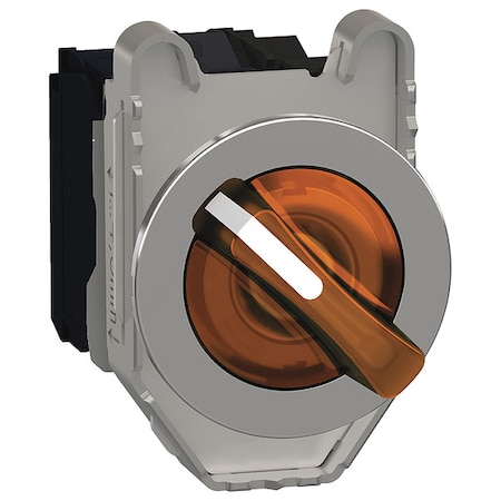 Schneider Electric SelectorSwitch, Illum, 2Pos, 30mm, Orange XB4FK125B5
