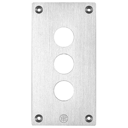 Schneider Electric DrilledFrontPlate, 22mmHoles, NoLegend XAPE303