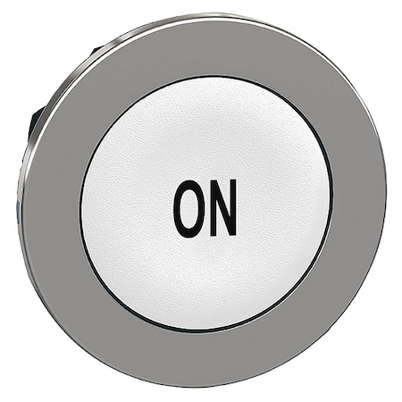 Schneider Electric Pushbutton Head, 30 mm, Black, White ZB4FA141