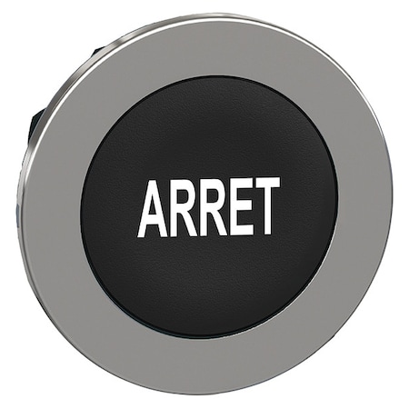 Schneider Electric Pushbutton Head, 30 mm, Black, White ZB4FA233