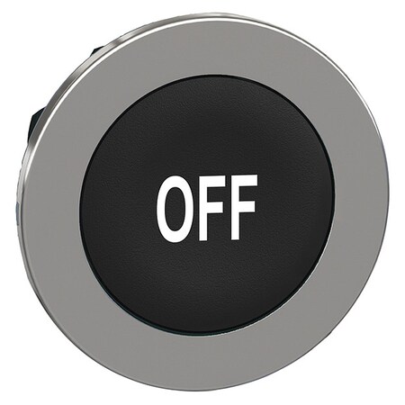 Schneider Electric Pushbutton Head, 30 mm, Black, White ZB4FA235