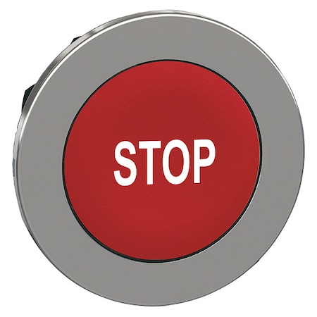 Schneider Electric Pushbutton Head, 30 mm, Red, White ZB4FA434