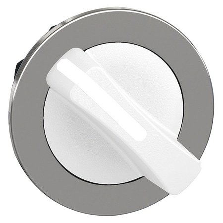 Schneider Electric ShortHandleSelectorSwitch, Wht, 2Pos, 30mm ZB4FD201