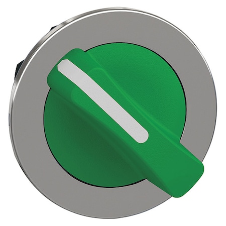 Schneider Electric ShortHandleSelectorSwitch, Grn, 2Pos, 30mm ZB4FD203