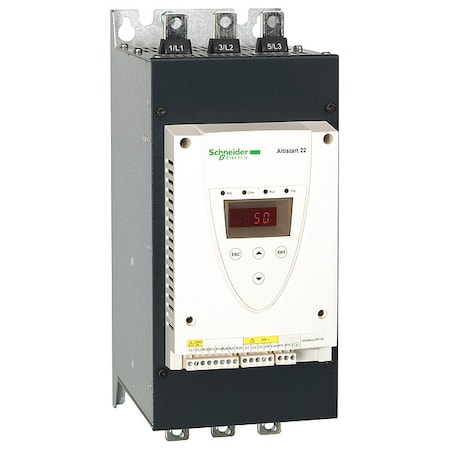 Schneider Electric Soft Start, 230 to 600V AC, 170 A ATS22C17S6