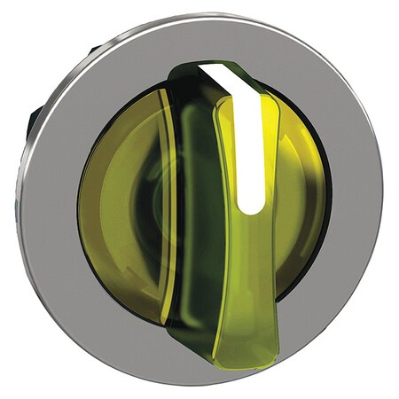 Schneider Electric ShortHandSelectSwtch, Illum, Ylw, 3Pos, 30mm ZB4FK1383