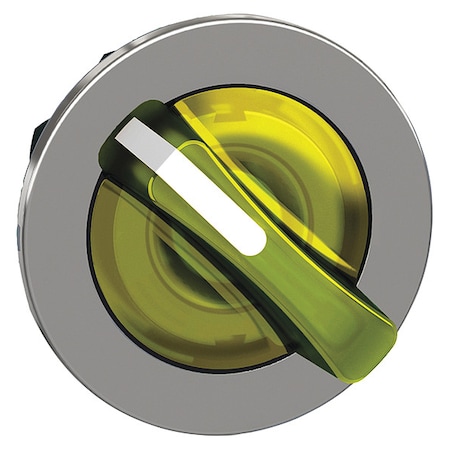 Schneider Electric ShortHandSelectSwtch, Illum, Ylw, 2Pos, 30mm ZB4FK1483