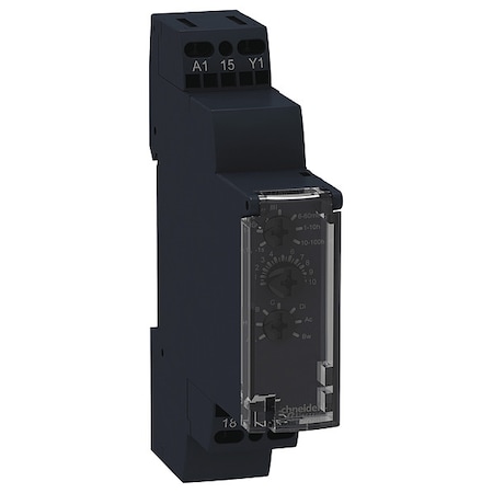 Schneider Electric Time Delay Relay, Square, Interval, Off Delay, On/Off Delay, Power On Delay, Symmetrical Flashing RE17RMJU