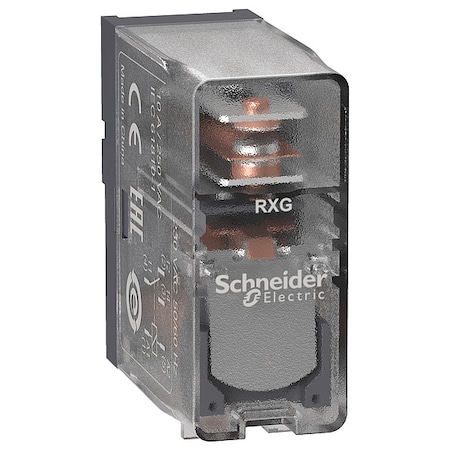 Schneider Electric Plug-In, Plug-In Relay, Square, 10 A, 5 Pins, Quick Connect RXG15P7