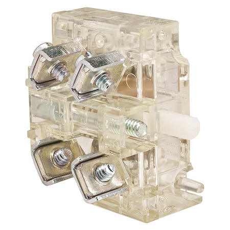 Schneider Electric Contact Block, Clear, SPDT, 30 mm 9001KA1G