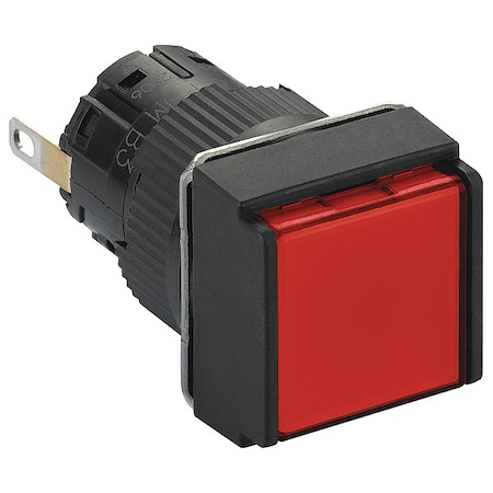 Schneider Electric Pilot Light, Red, 16mm, LED XB6ECV4BP