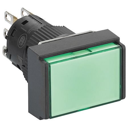 Schneider Electric Illuminated Push Button, 16 mm, SPDT, Green XB6EDW3B1P