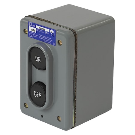 Schneider Electric ControlStation, Dead-End, 2Buttons, Blk 9001BW256