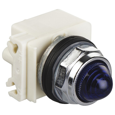 Schneider Electric Pilot Light, Blue, 30mm, Incandescent 9001KP35L9