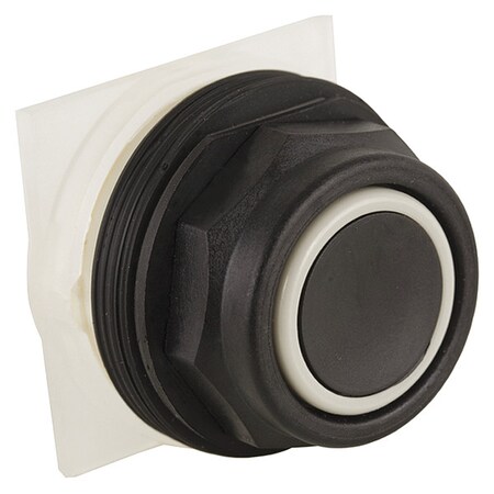 Schneider Electric Flush Push Button, 30 mm, Black 9001SKR1BH1