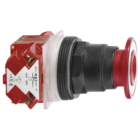 Schneider Electric Push Button Operator, 30 mm, 1NC, Red 9001SKR9RH6