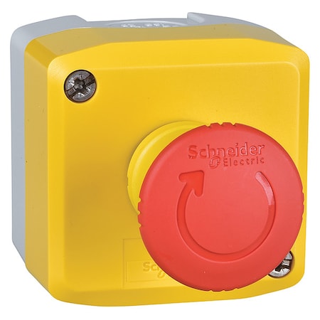 Schneider Electric Control Station, Dead-End, PushButton, Red XALACS1