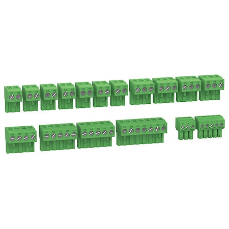 Schneider Electric Terminal Block, For M171 Series, Green TM171ASCTB27