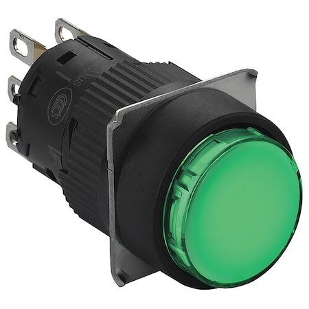Schneider Electric Push Button Operator, 16 mm, SPDT, Green XB6EAA31P