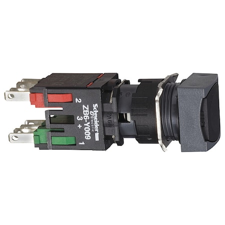 Schneider Electric Push Button Operator, 16 mm, 1NO/1NC, Black XB6CA25B
