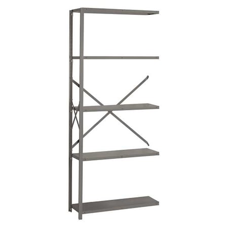 Lyon Metal Shelving, 84" H, 36" W, Gray DD8005H