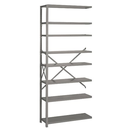 Lyon Metal Shelving, 84" H, 36" W, Gray DD8020H