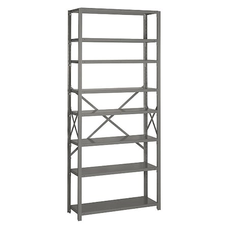 Lyon Metal Shelving, 84" H, 36" W, Gray DD8021SH