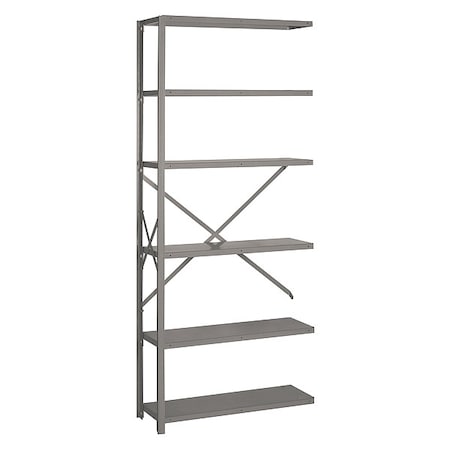 Lyon Metal Shelving, 84" H, 36" W, Gray DD8040H