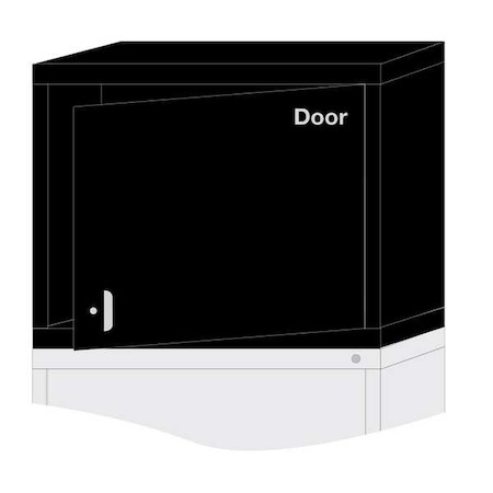 Lyon ModShelfCab, 25"x30"x28 1/4", Black, 2Shlv KKN27303010550L