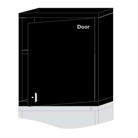 Lyon ModShelfCab, 31"x30"x28 1/4", Black, 2Shlv KKN35303010550L