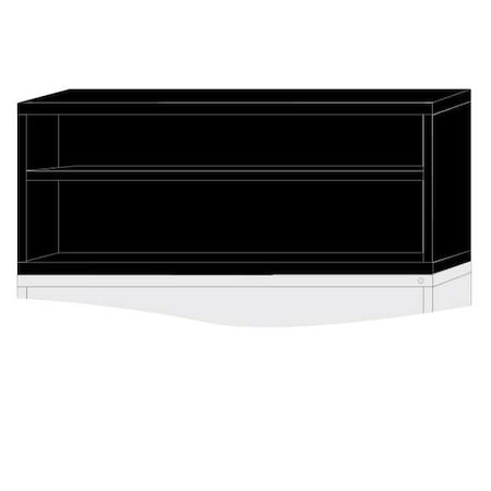 Lyon ModShelfCab, 25"x30"x28 1/4", Black, 2Shlv KKN27603010500N